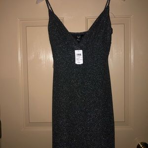 Sparkly dark gray mini dress from Windsor